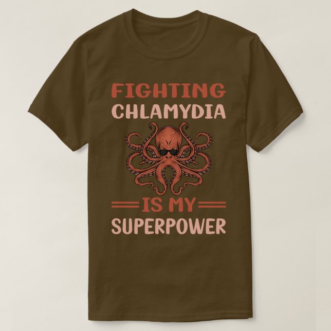 T-shirt Ma chlamydia superpuissance (Design devant)