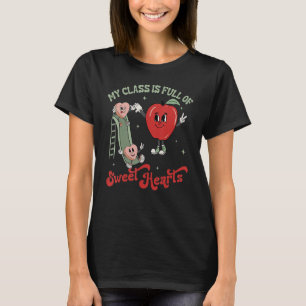 T-shirt Ma Classe Est Pleine De Coeurs Doux Saint Valentin
