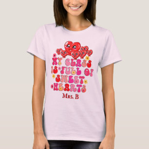 T-shirt Ma classe est pleine de coeurs Enseignants Valenti