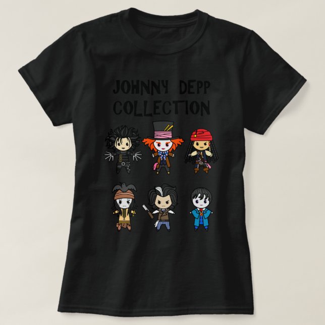 T-shirt Ma collection Depp de personnes préférées (Design devant)