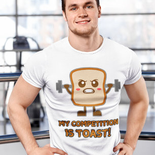 T-shirt "Ma Compétition Est Grillée !" Drôle Humour toast 