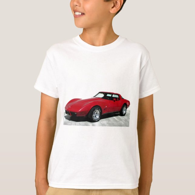T-shirt Ma Corvette rouge de 1979 (Devant)