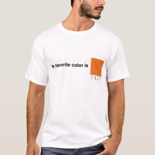 T-shirt Ma couleur préférée est CMYK Orange