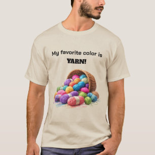 T-shirt Ma couleur préférée est la laine