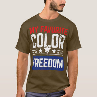 T-shirt Ma couleur préférée est Liberté latitude liberté c
