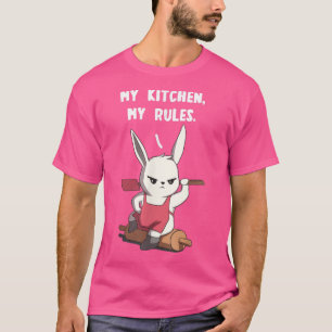 T-shirt Ma Cuisine Mes Règles Drôle Anime Cuisine Bunny