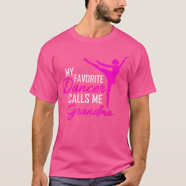 T-shirt Ma danseuse préférée m'appelle grand-mère - Danser (Devant)