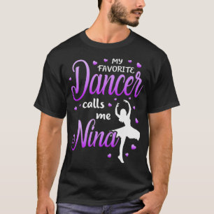 T-shirt Ma danseuse préférée m'appelle Nina Dance Grandma 