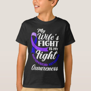 T-shirt Ma Femme Combattre Est Ma Lutte Contre L'Arthrite