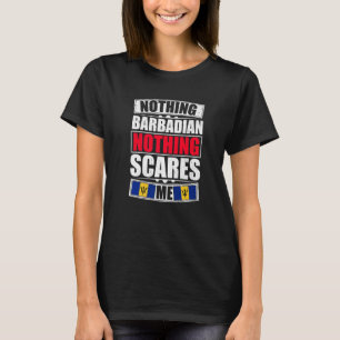 T-shirt Ma Femme Est Barbadienne Rien Ne Me Fait Peur Barb