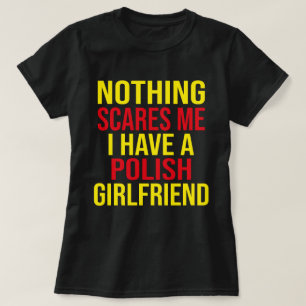T-shirt Ma Femme Est Polonaise Rien Ne Me Fait Peur Mari