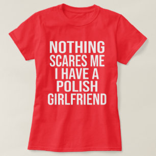 T-shirt Ma Femme Est Polonaise Rien Ne Me Fait Peur Mari