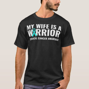 T-shirt Ma Femme Est Un Guerrier De La Sensibilisation Au 