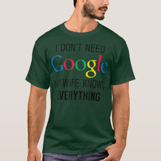T-shirt Ma femme sait tout Mari drôle Papa Marié 