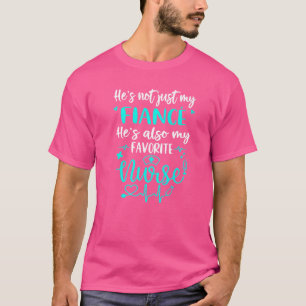 T-shirt Ma Fiance Est Une Infirmière Fière Fiancée Infirmi