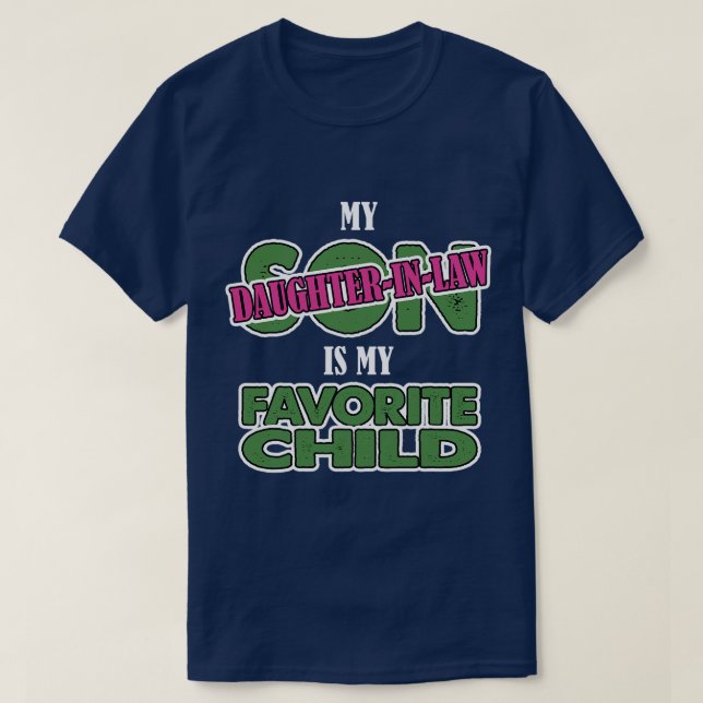 T-shirt Ma fille en droit est mes amis enfants préférés (Design devant)