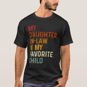 T-shirt Ma Fille En Droit Est Mon Cadeau Favori Retro Enfa