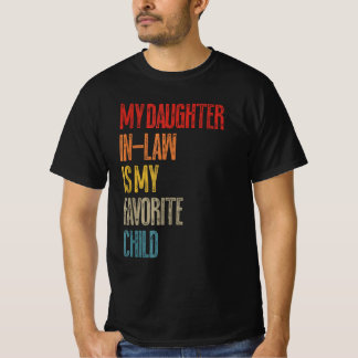 T-shirt Ma Fille En Droit Est Mon Enfant Préféré
