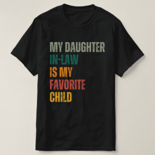 T-shirt Ma Fille En Droit Est Mon Enfant Préféré