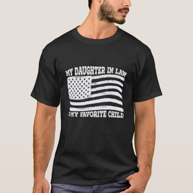 T-shirt Ma Fille En Droit Est Mon Favori Noël Enfant (Devant)