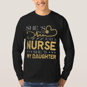 T-shirt Ma fille est une infirmière fière infirmière mère
