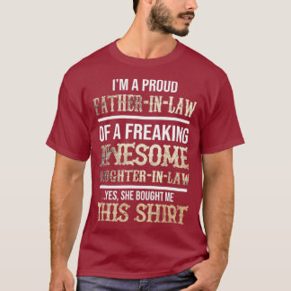 T-shirt Ma Fille Favorite En Droit M'A Donné Cette Chemise
