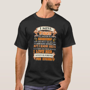 T-shirt Ma Fille Je L'Aime Et Le Manque Toujours Et Toujou