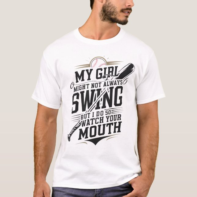 T-shirt Ma Fille Ne Chantera Peut-Être Pas Toujours, Mais  (Devant)