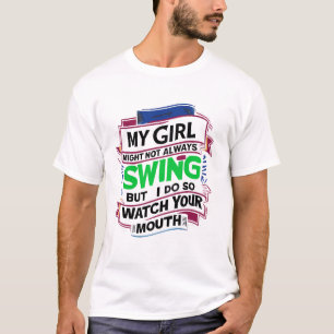 T-shirt Ma Fille Ne Chantera Peut-Être Pas Toujours, Mais 