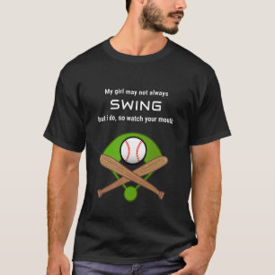 T-shirt Ma fille peut ne pas toujours osciller mais je le 