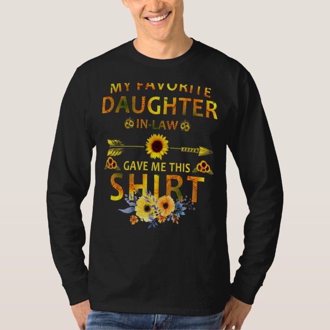 T-shirt Ma Fille Préférée En Droit M'A Donné Cette Mère (Devant)