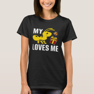 T-shirt Ma fourmi m'aime Tante et neveu nièce de la famil