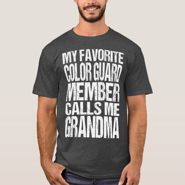 T-shirt Ma Garde De Couleurs Préférée M'Appelle Grand-Mère (Devant)