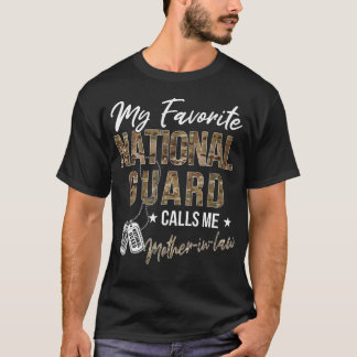 T-shirt Ma garde nationale préférée m'appelle belle-mère