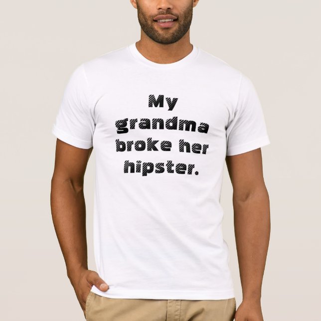 T-shirt Ma grand-maman a cassé son hippie (Devant)