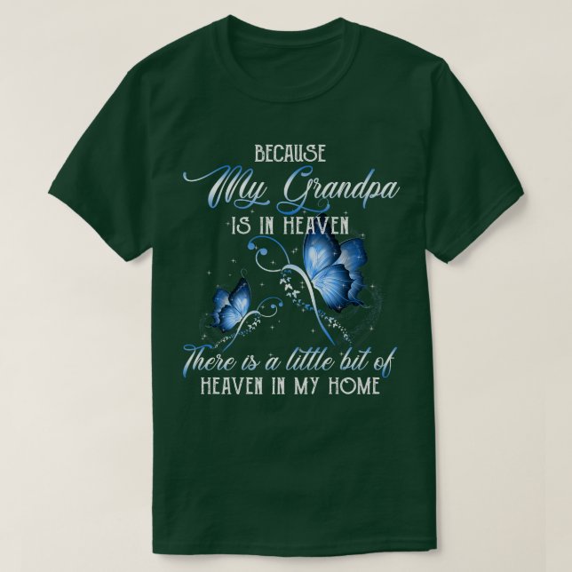 T-shirt Ma grand-mère est un ange gardien dans les souveni (Design devant)