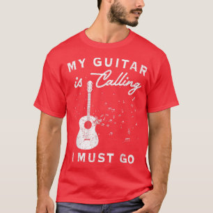 T-shirt Ma Guitare Appelle Les Cadeaux Du Joueur De Guitar