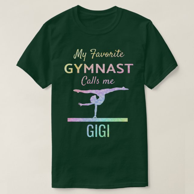 T-shirt Ma Gymnaste Favorite M'Appelle Gigi Fière Gymnasti (Design devant)