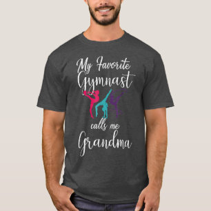 T-shirt Ma Gymnaste Favorite M'Appelle Grand-Mère Amour