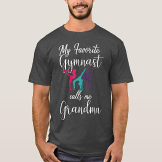 T-shirt Ma Gymnaste Favorite M'Appelle Grand-Mère Amour