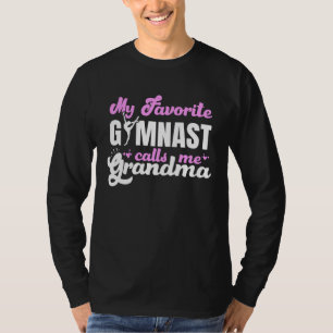 T-shirt Ma gymnaste préférée m'appelle grand-mère gymnasti