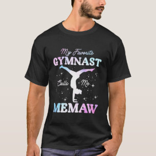 T-shirt Ma gymnaste préférée m'appelle Memaw Gymnastique G