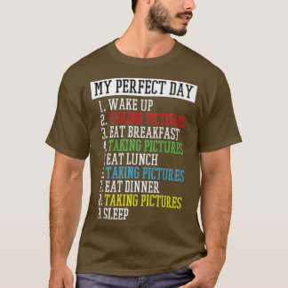 T-shirt Ma journée parfaite, Photographe Premium