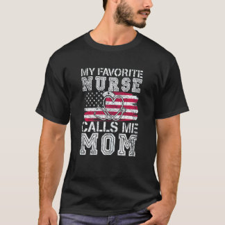 T-shirt Ma journée préférée des mères c'est quand l'infirm