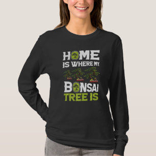 T-shirt Ma maison Mes arbres Bonsai mignons Bonsai Japon a