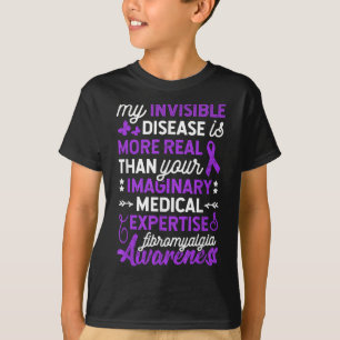T-shirt Ma Maladie Invisible Est Plus Réelle, Fibromyalgie