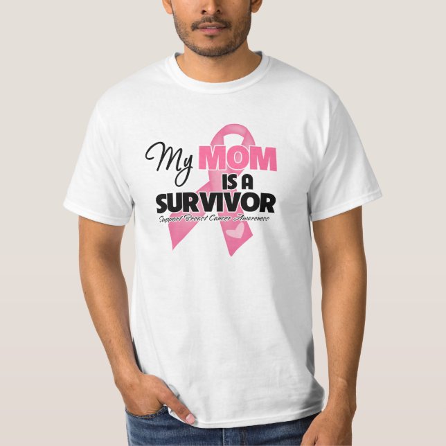 T-shirt Ma maman est une survivante - cancer du sein (Devant)