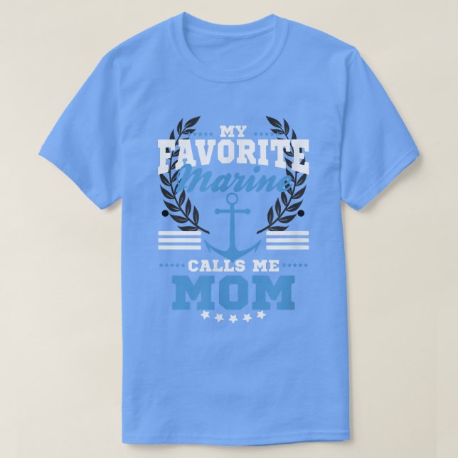 T-shirt Ma marine préférée m'appelle maman 187 (Design devant)