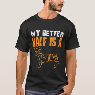 T-shirt Ma Meilleure Moitié Est Un Dachshund