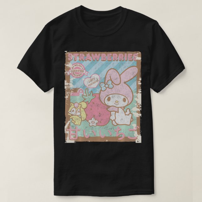 T-shirt Ma Melody Strawberry Picking Straberries Farm Swe (Design devant)
